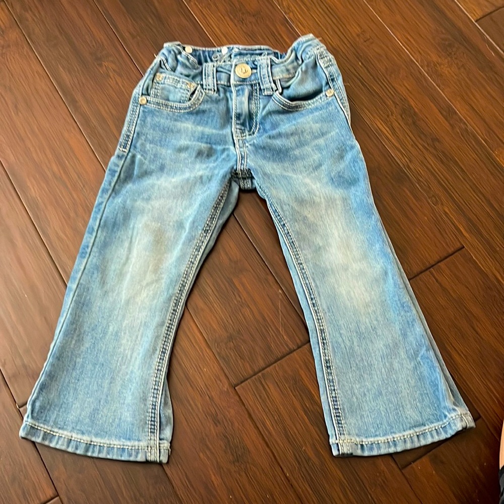 Rhinestone bootcut girl jeans